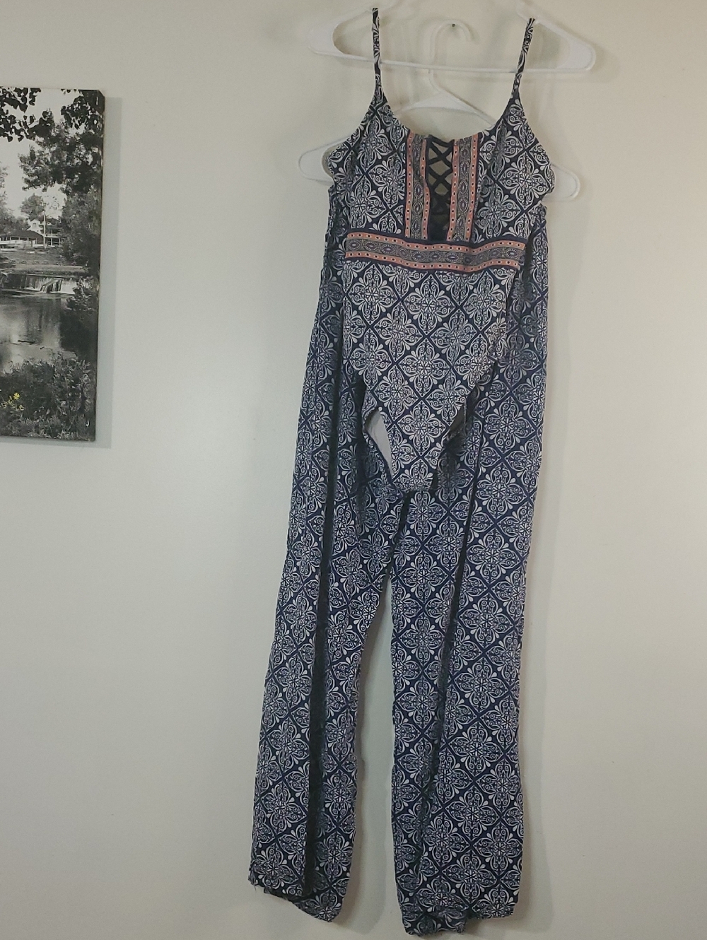 LaBlanca Navy & White Mandala Strappy Mio One-Piece Swimsuit & Pants Size 6 Sm - Picture 13 of 16